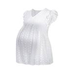 Rayon Embroidered Lining Fashion Maternity Top