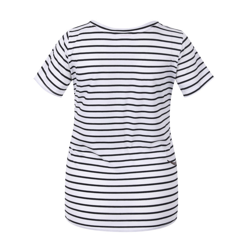 Short Sleeve Striped Maternity T-Shirt/Dog Flower Maternity Top