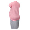 Maternity Breastfeeding Tunic Top Suspender Skirt Two-piece Set