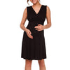 3-in-1 Pregnancy/Labor/Nursing Sleeveless Sleepwear Maternity Dress-Ship in February.