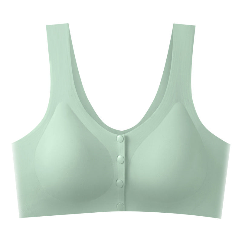 Low Back Bras for Dresses Front Buckle Sexy Gathe r up Breast Milk