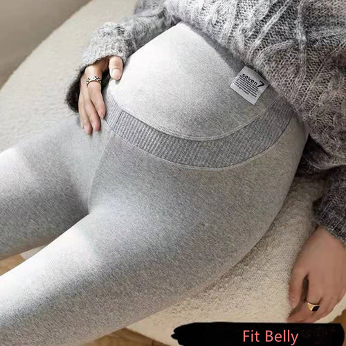 Maternity Adjustable U-Shaped Belly Support Elastic Leggings