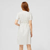 Vantage Polka Dot Maternity/Nursing Dress in White