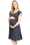 Dot Printed Maternity/Nursing Dress