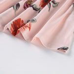 Floral Printed Tassels Maternity/Nursing Top in Pink