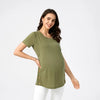 Solid Button Maternity/Nursing Top