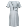 Lace Edge Button Maternity/Nursing Dress